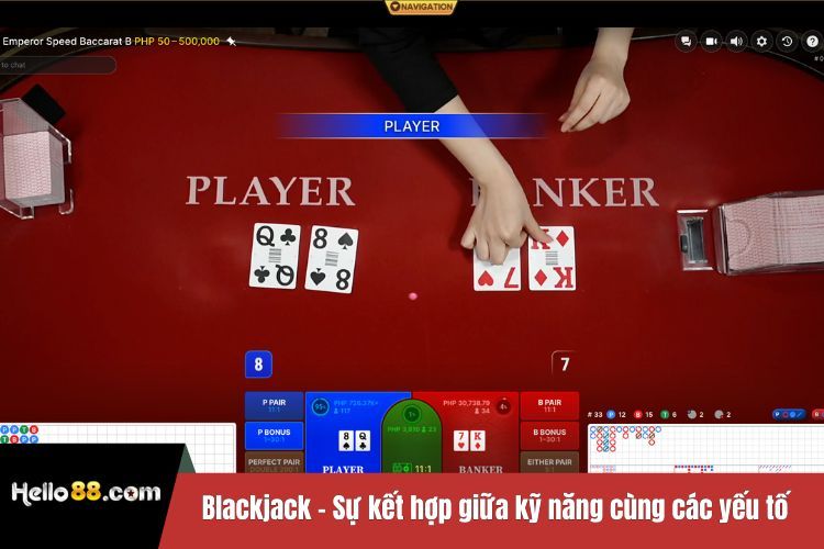 Blackjack - Sự kết hợp giữa kỹ năng cùng các yếu tố may mắn