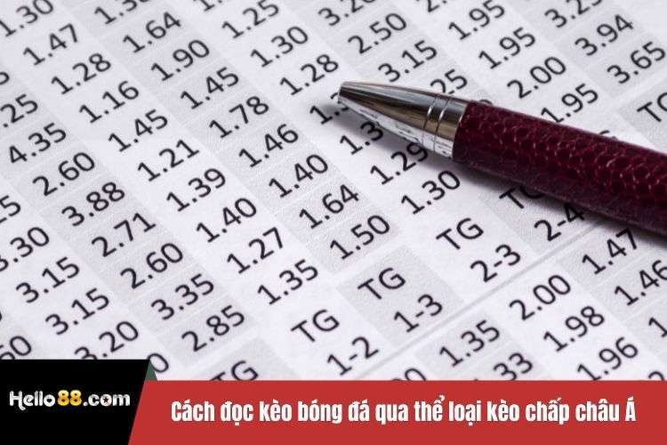 Cách đọc kèo bóng đá qua thể loại kèo chấp châu Á