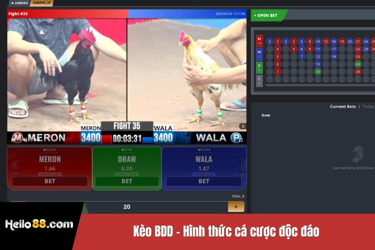 Kèo BDD - Hình thức cá cược độc đáo