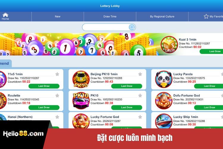 Đặt cược luôn minh bạch